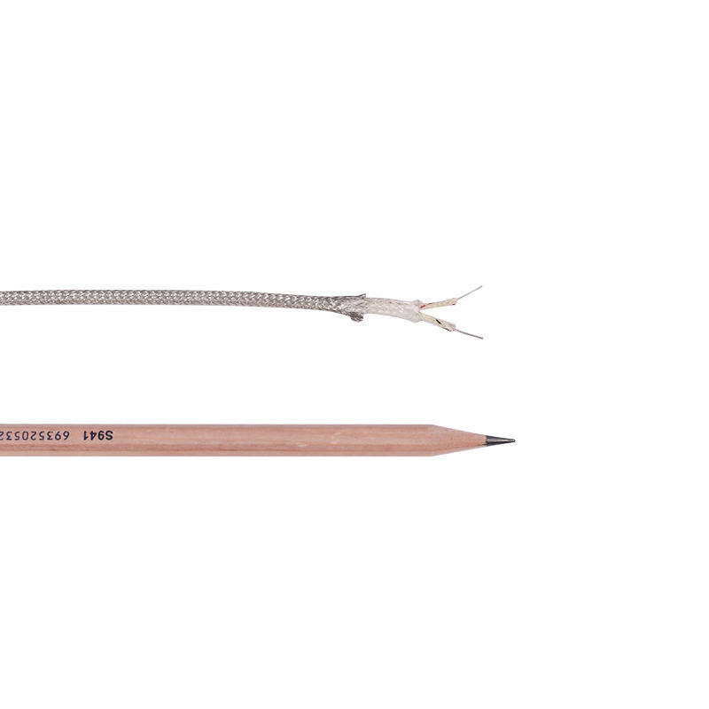 Fil de compensation de thermocouple tressé en acier inoxydable haute température en fibre de verre