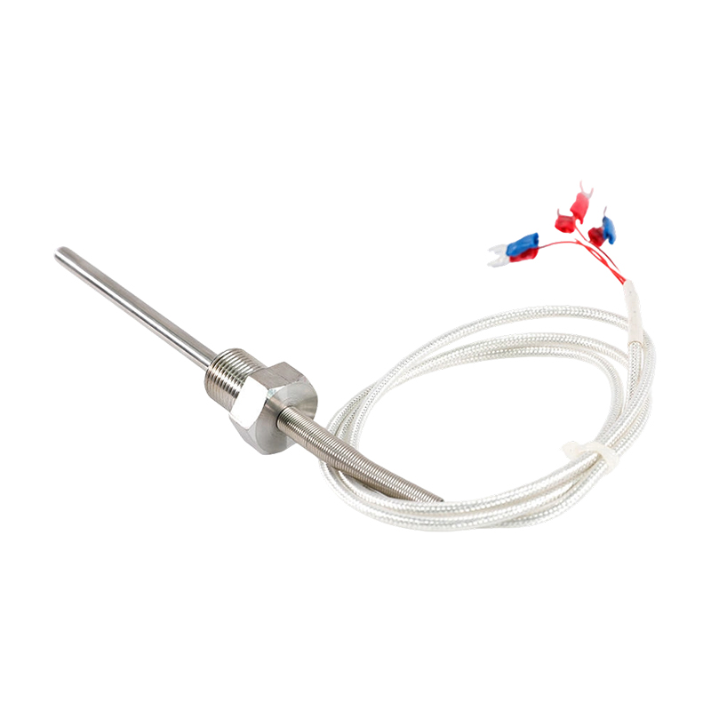 Direct usine - 200 ~ 450°C Classe A 316 Rtd Pt100 Capteur de température Sonde de thermomètre à résistance en platine Thermomètre fileté 1/2