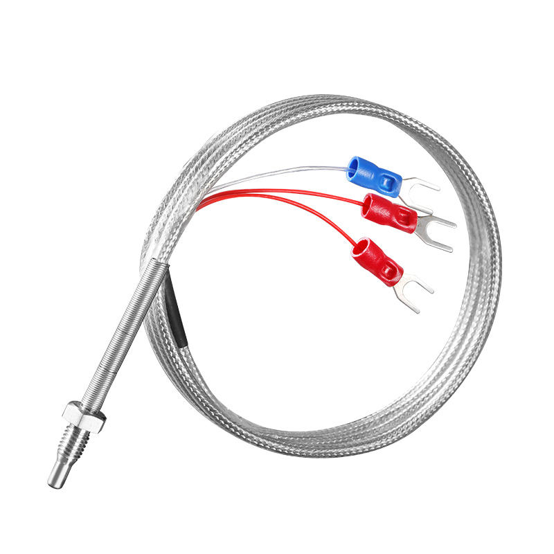 Capteur de température compact de qualité industrielle avec montage à vis en acier inoxydable, sonde PT100K (M6/M8) Thermocouple